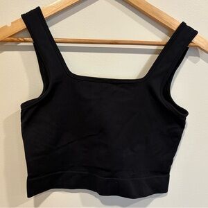 Knix black tank top bra